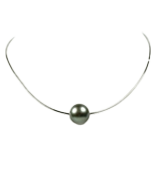 Collier en Argent avec Perle de Tahiti